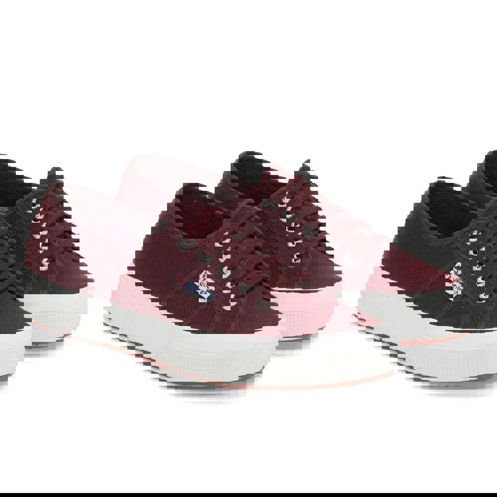 Superga 2750 OG Cotu Classic Women's Vegan Trainers - Red Bordeaux