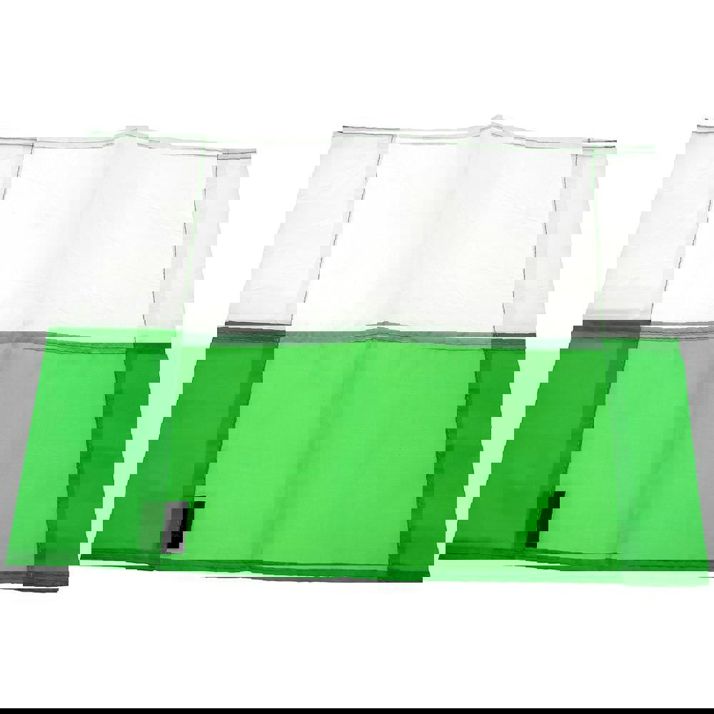 Single All Weather Football Corner Flag - EMERALD GREEN & WHITE - Outdoor Poly