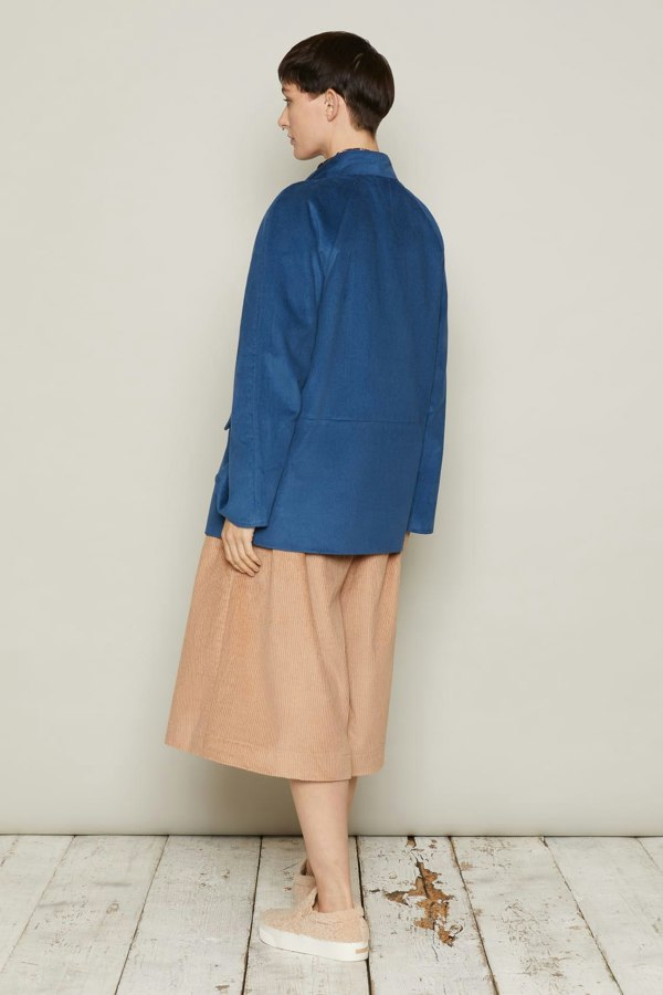 Bo Carter Orri Oversized Corduroy Jacket - Blue