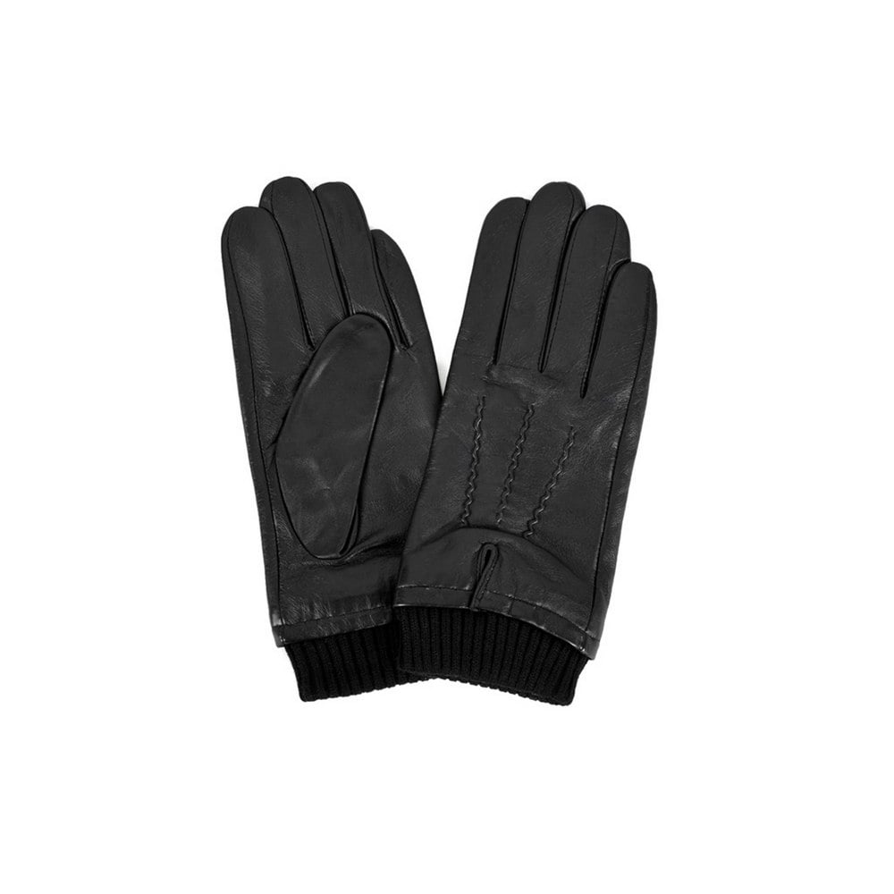 Eastern Counties Leather Mens Rib Cuff Gloves - Black