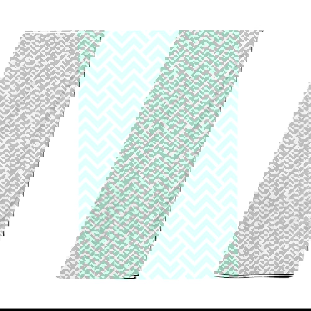 Warren Reed Green Geometric Pattern Tea Towel