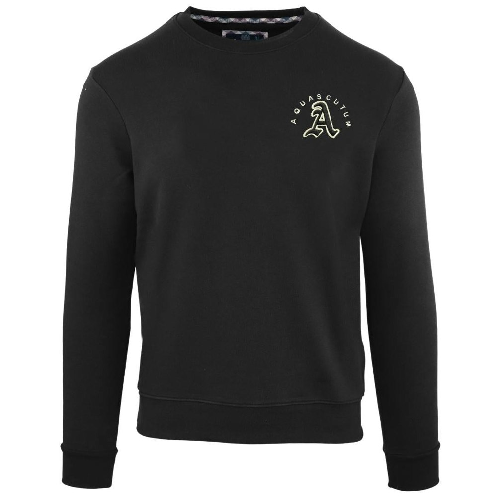 Aquascutum Embossed A Logo Sweatshirt - Black