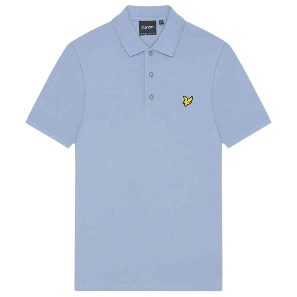 Lyle & Scott Branded Chest Logo Crafted Blue Polo Shirt S