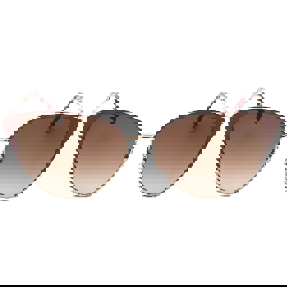 Kate Spade Ianna/G/S Brown Gradient Lens Red Rose Gold Sunglasses One Size