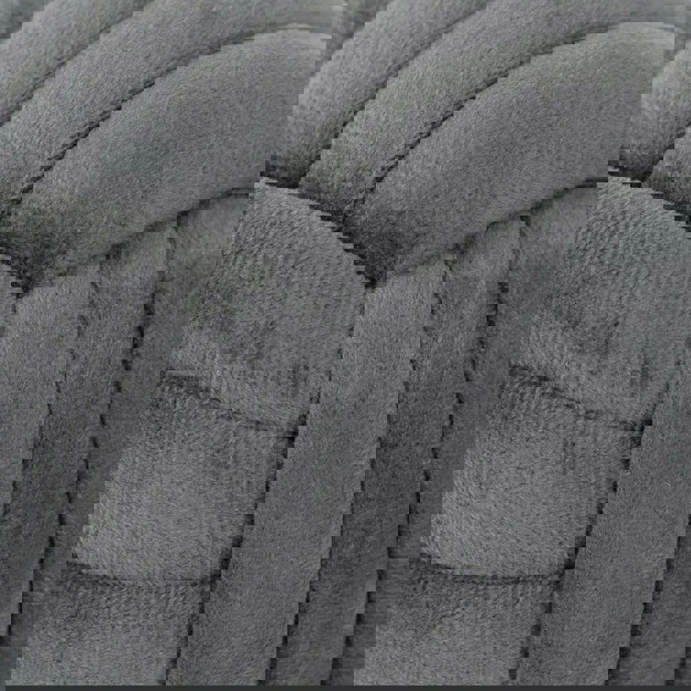 Furn Velvet Knotted Door Stopper - Charcoal