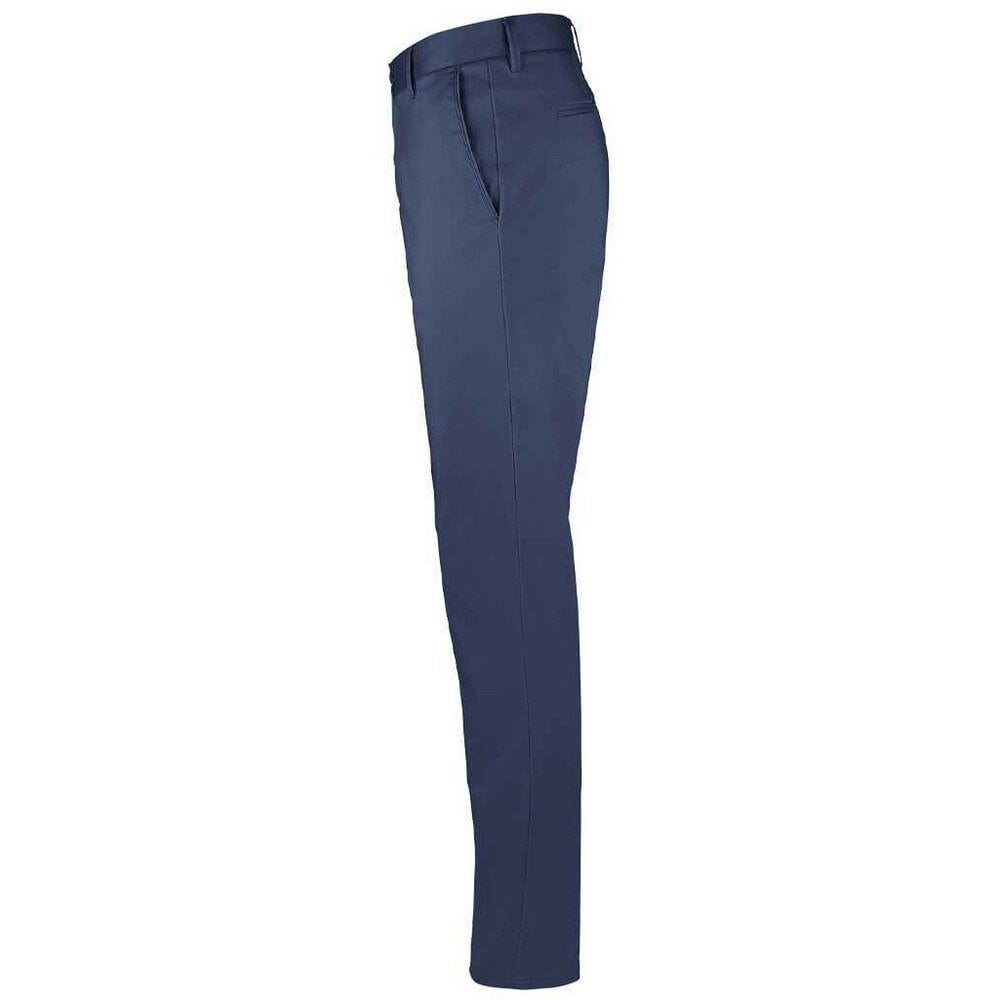SOLS Mens Jared Stretch Slim Suit Trousers - French Navy
