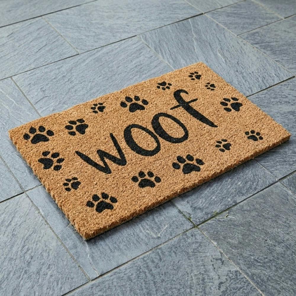 Garden Greatness Woof Natural Coir Doormat