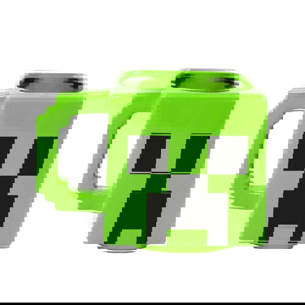 Minecraft Face Creeper Mug and Coaster Set - Green