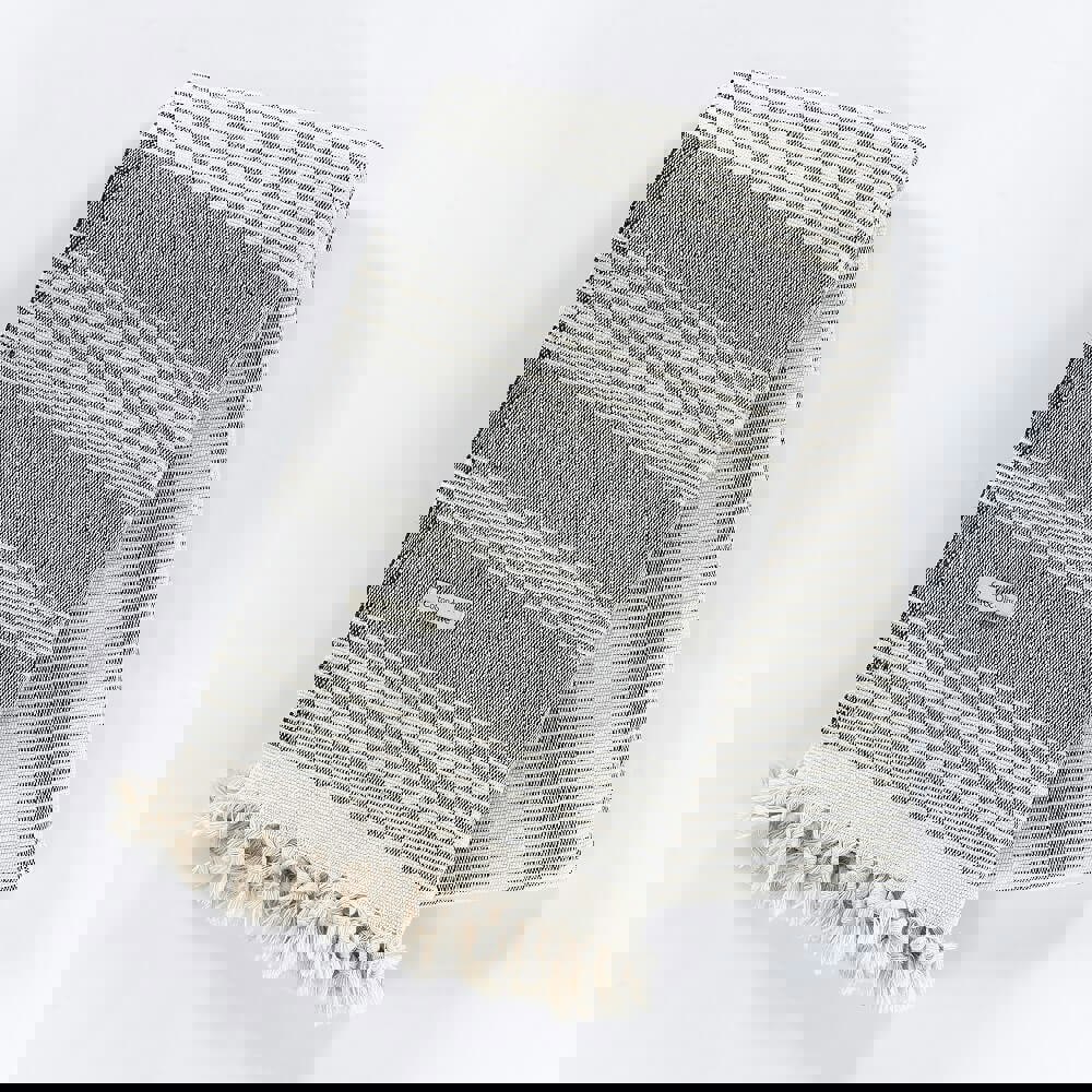 XL Stripy Cotton Blanket