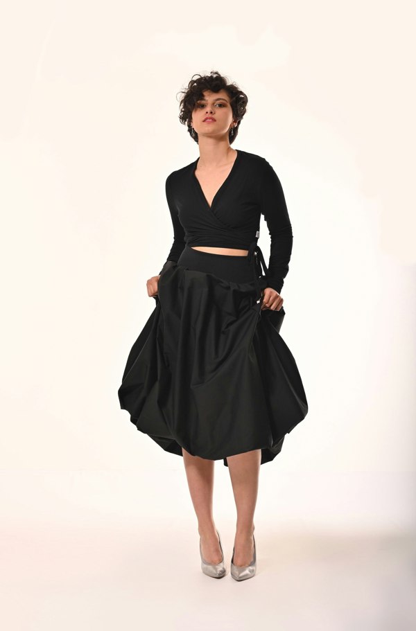 Frock Tales Enoki Puffball Skirt - Black