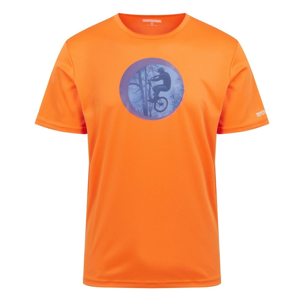 Regatta Mens Fingal VIII Cycling T-Shirt - Persimmon