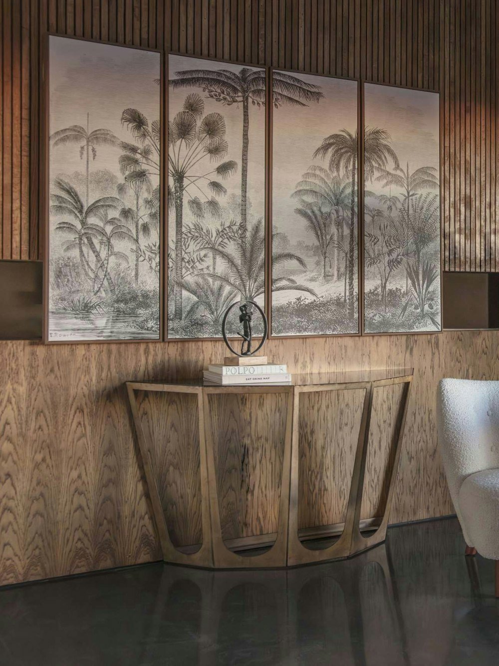 Libra Interiors Loving Couple on Wooden Stand
