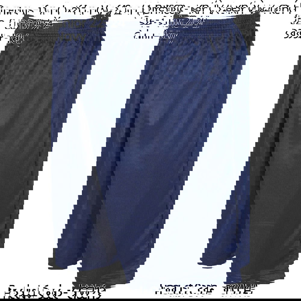 S - NAVY Junior Sports Micro Stripe Training Shorts Bottoms - Unisex Football
