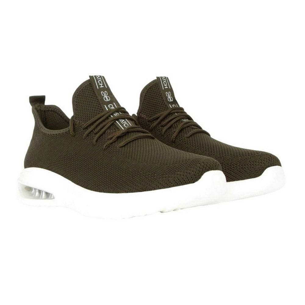 Crosshatch Mens Trevel Trainers - Olive