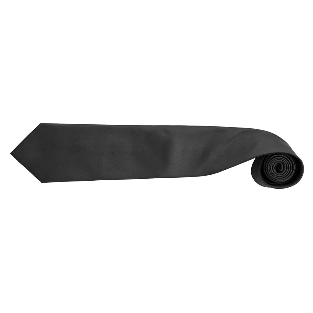 Premier Mens “Colours” Plain Fashion / Business Tie (Pack of 2) - Black
