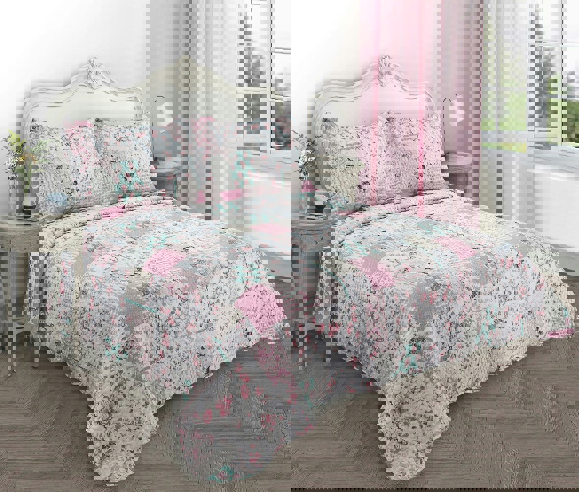 Velosso Boutique Cotton Blend Quilted Bedspread Set