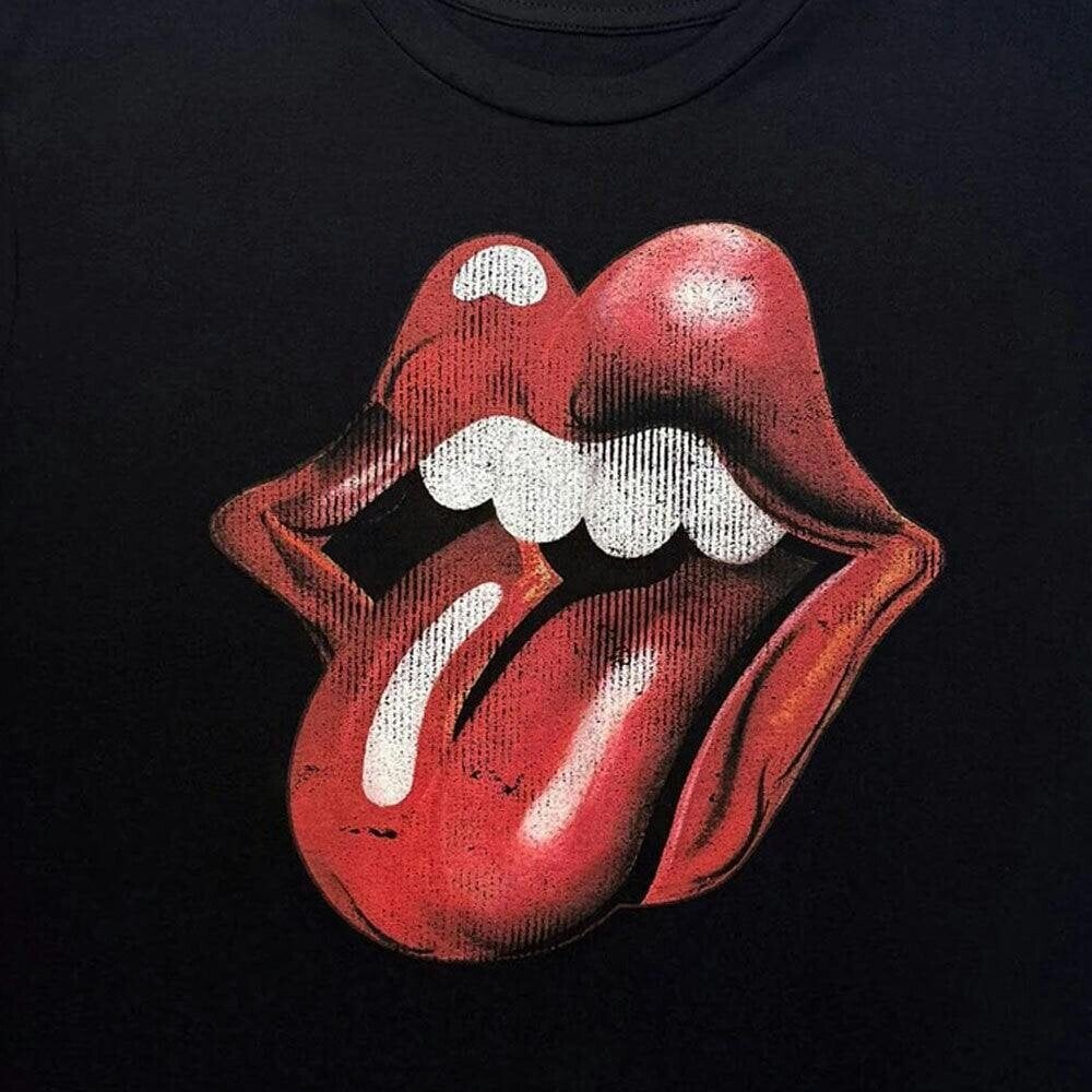 The Rolling Stones New Band Tongue Crop Top