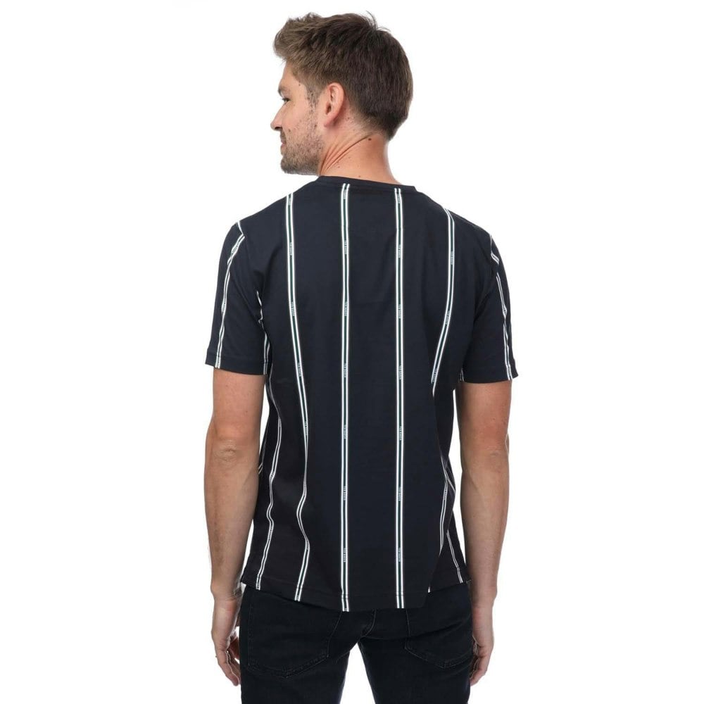 Ted Baker Unisex Adult Amson Striped Short-Sleeved T-Shirt - Navy