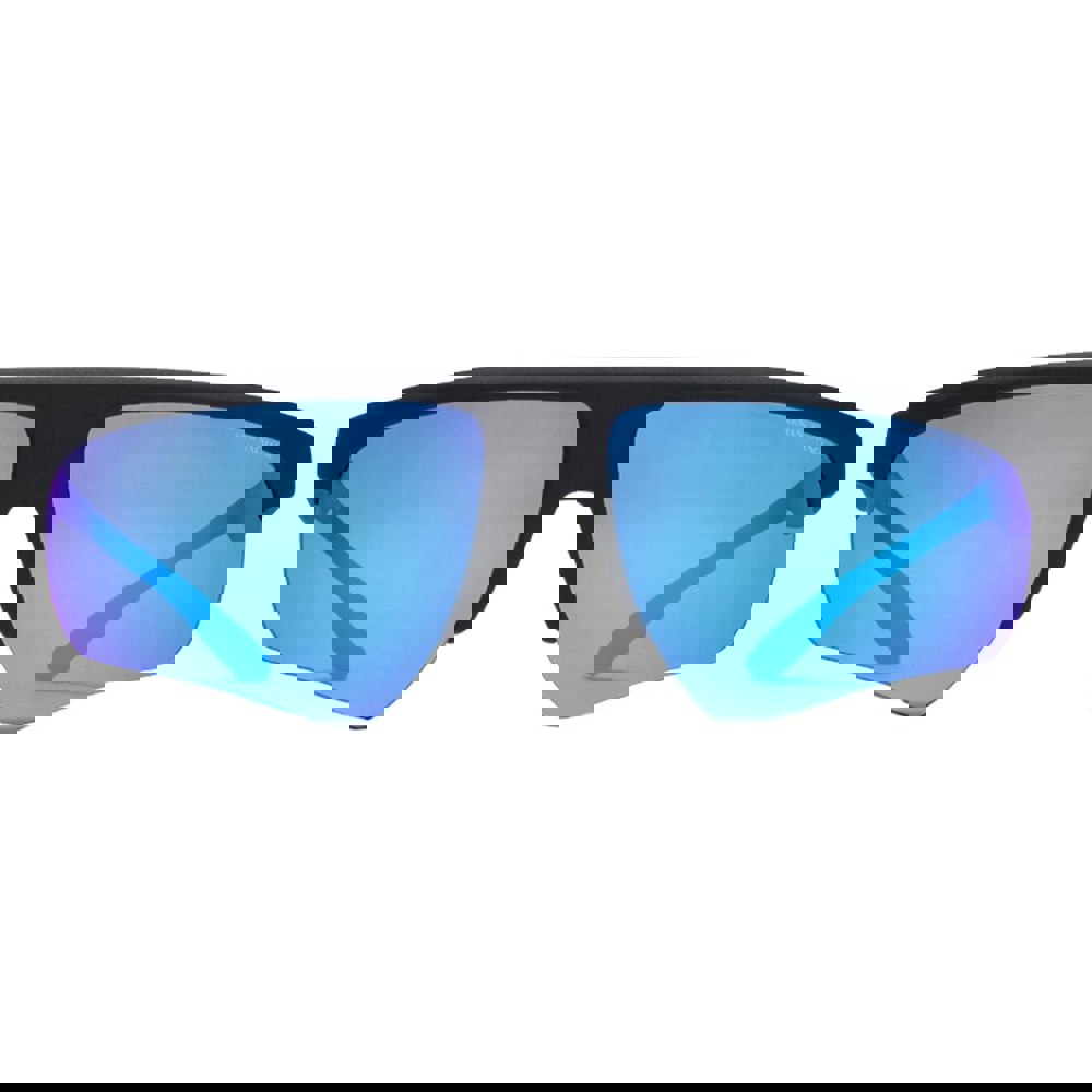 Armani Exchange Blue Mirrored Lens Black Sunglasses One Size