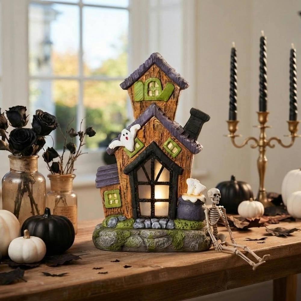 Garden Greatness Illuminated Tall Spooky Haunted LED House