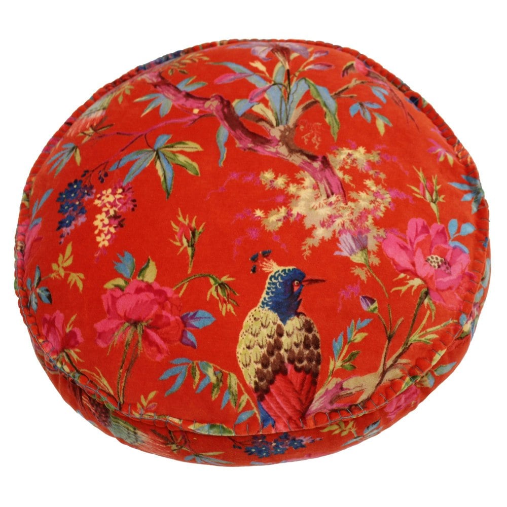 Riva Home Riva Paoletti Paradise Round Cushion Cover - Orange