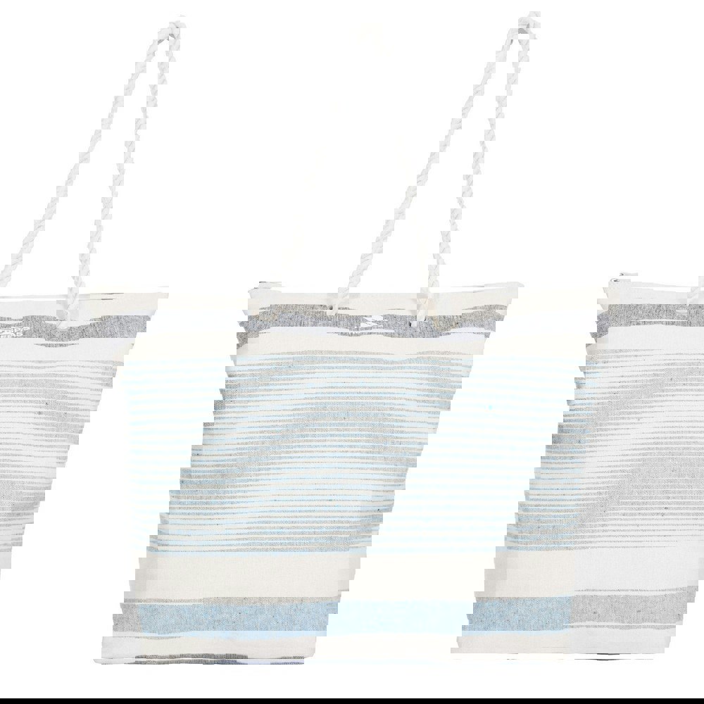 Trespass Womens/Ladies Totba Tote Bag - White/Blue Stripe