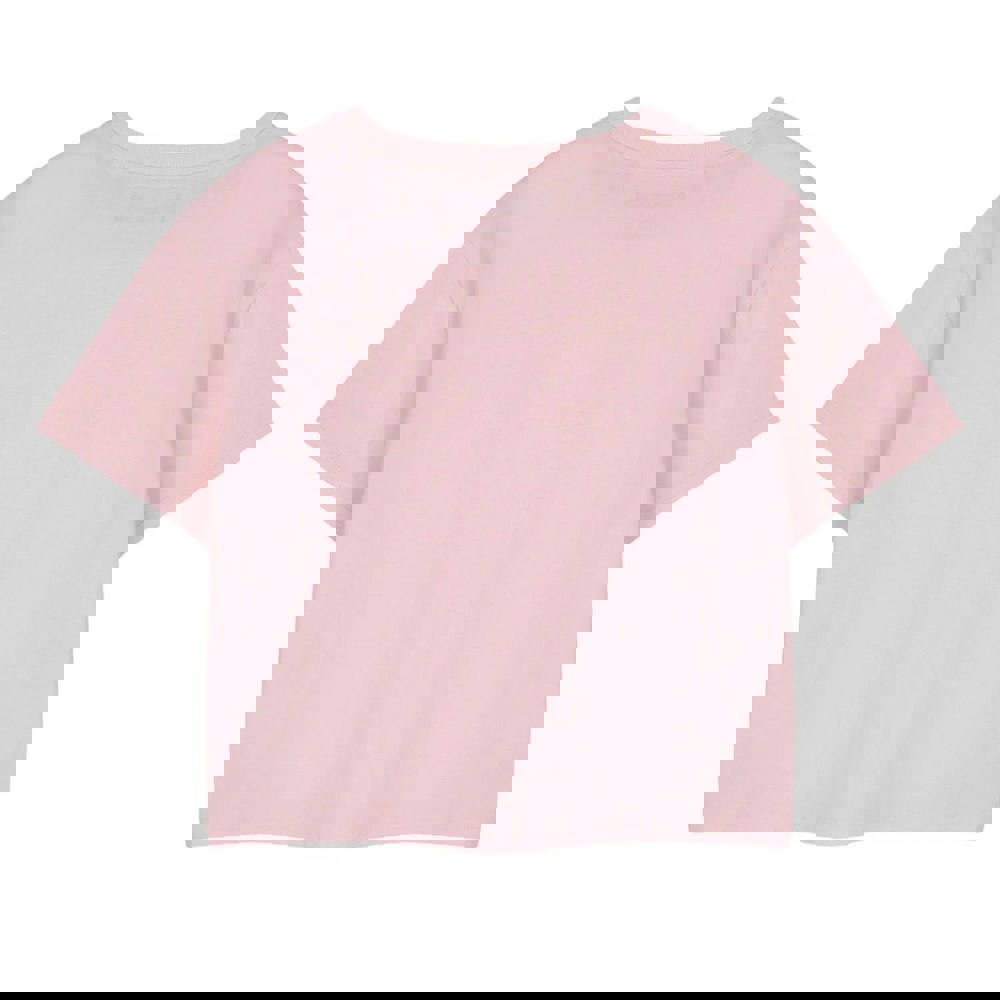 Pusheen Womens/Ladies Peachy Short-Sleeved Crop T-Shirt - Pink Peach