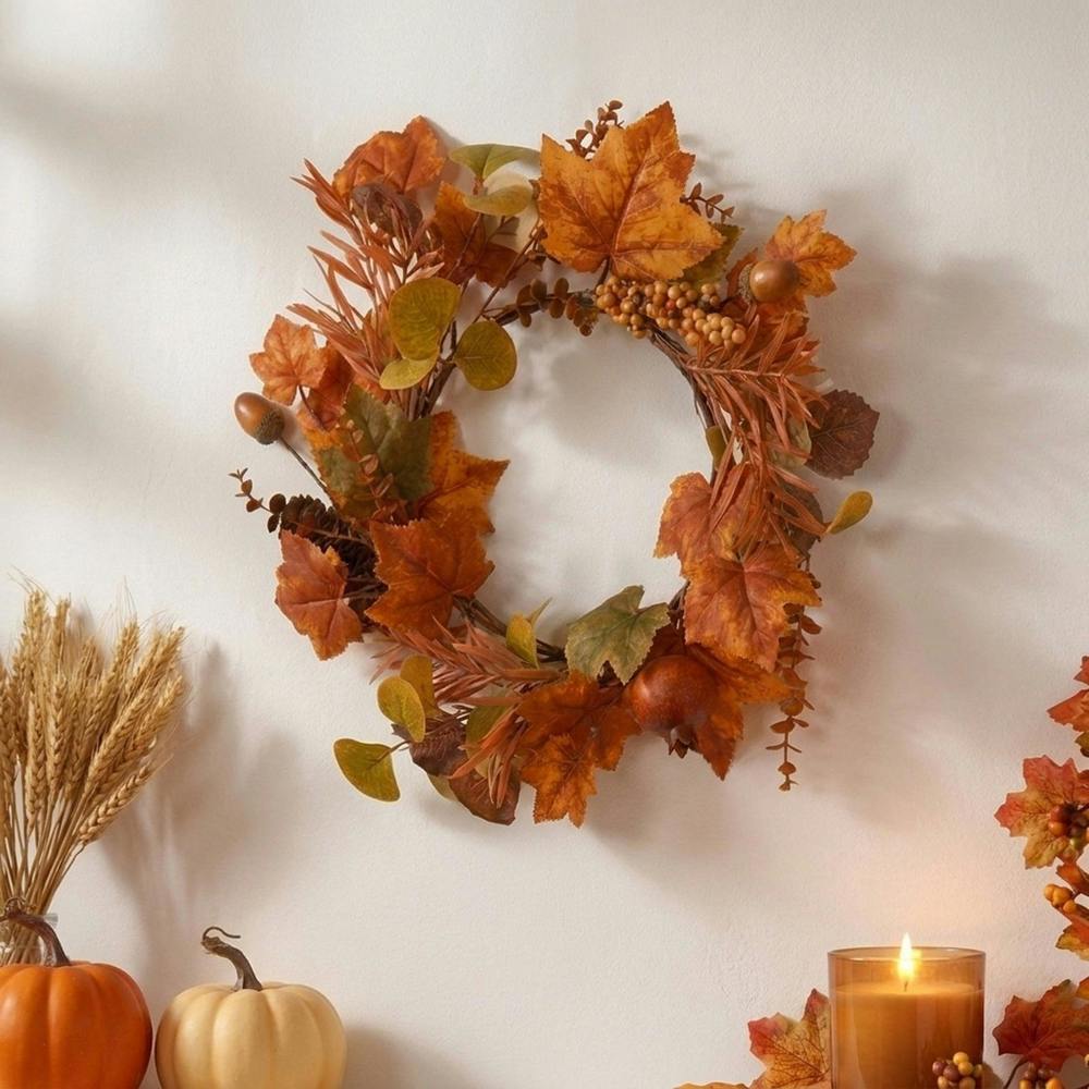 Garden Greatness Decorative Autumn Harvest Wreath