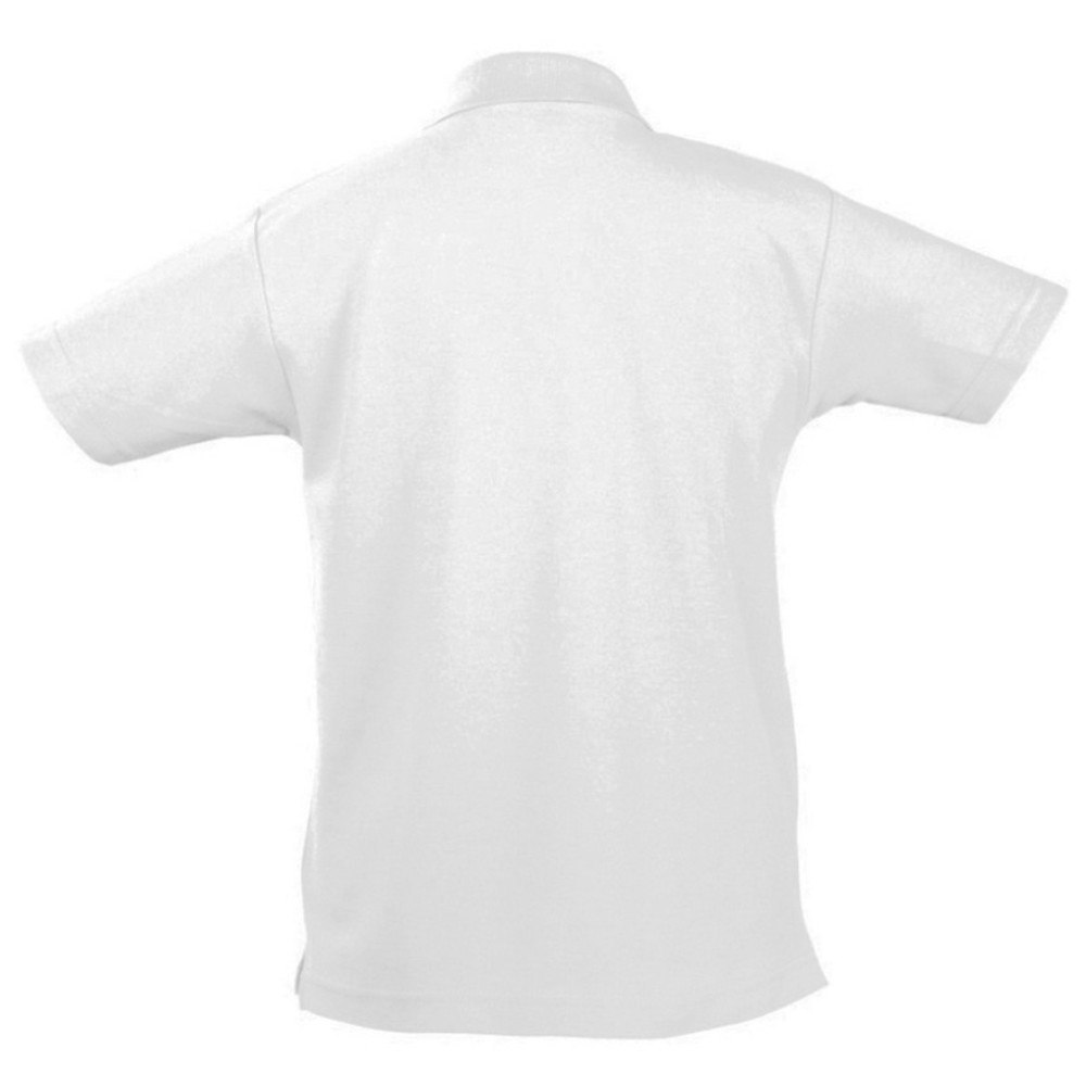 SOLS Kids Unisex Summer II Pique Polo Shirt - White