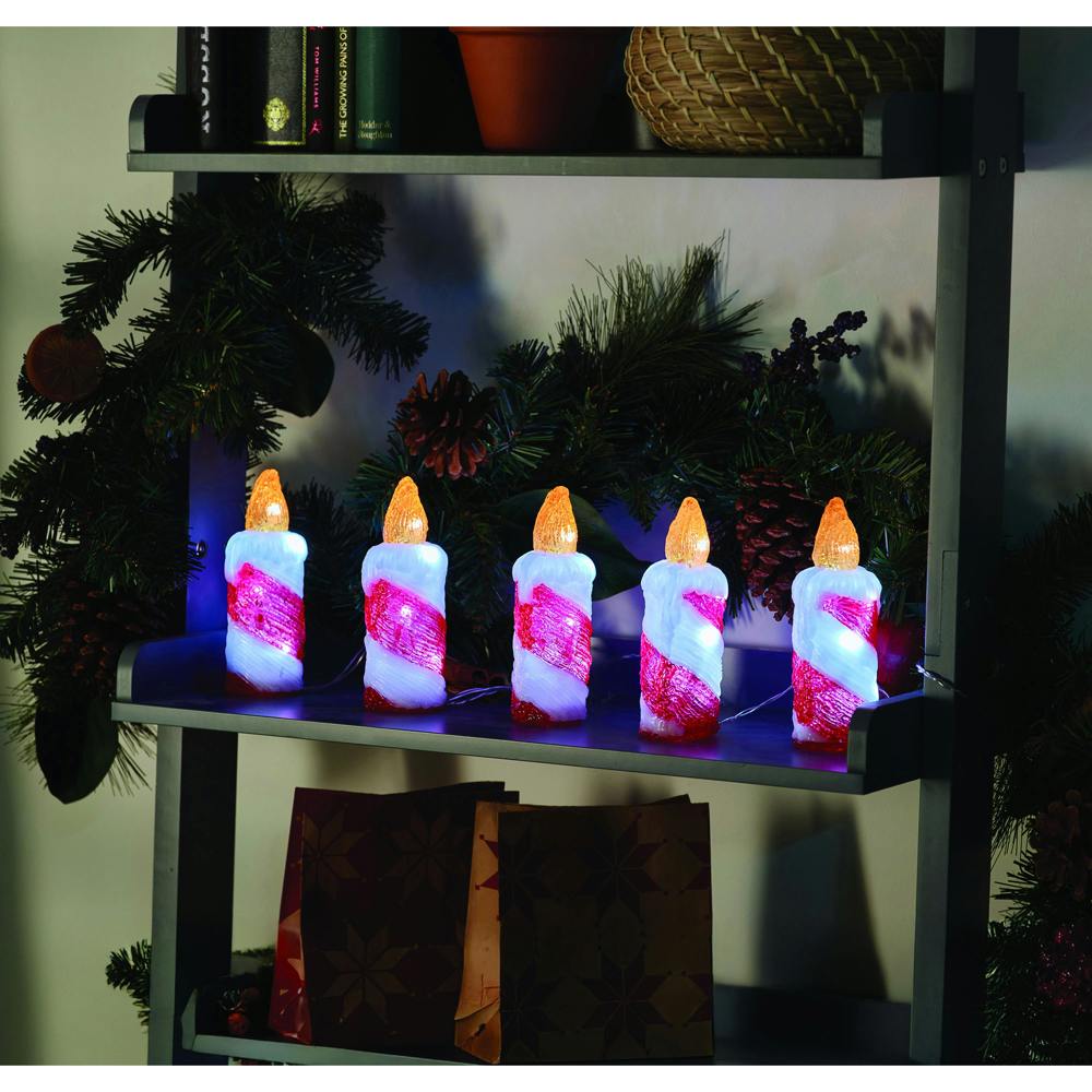 Scotts of Stow InLit Ice Flickering Candles Set of 5