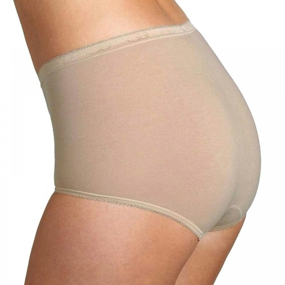 Sloggi Basic+ 4 Pack Maxi Brief, Skin