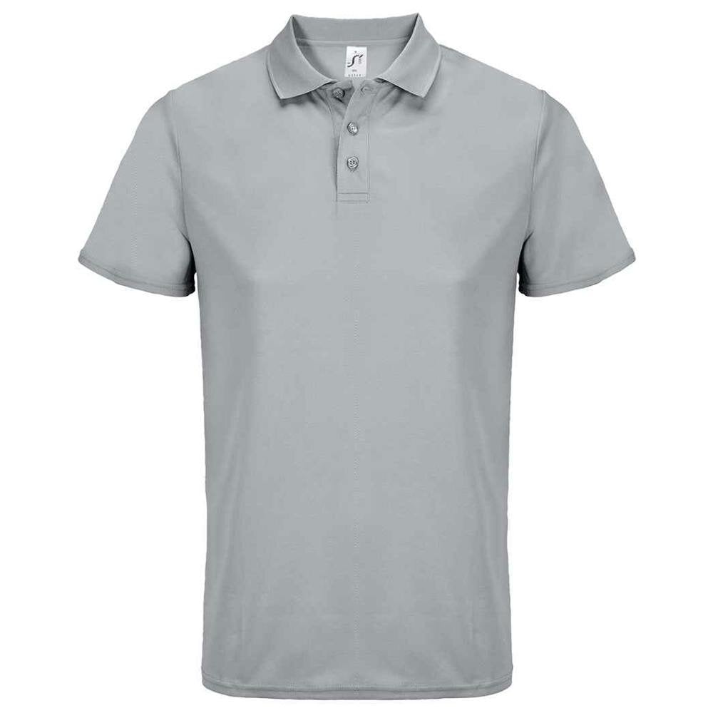 SOLS Unisex Adult Pitcher Recycled Polyester Polo Shirt - Pure Grey - Pure Grey - 100% Recycled Polyester