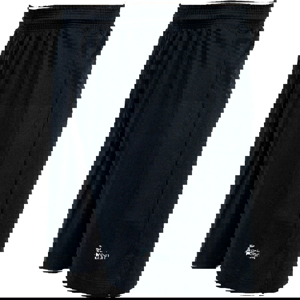 S JUNIOR Elastic Lightweight Football Gym Training Shorts - Plain BLACK 22-24"