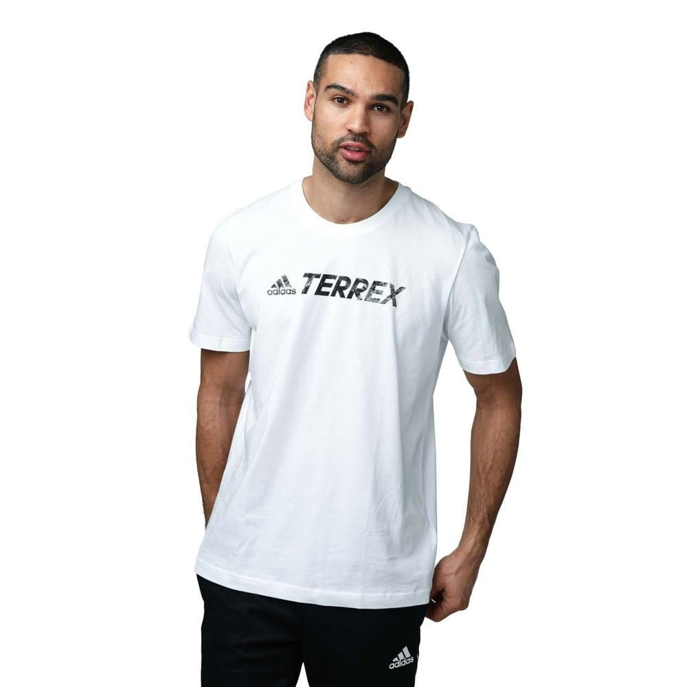 Adidas Mens Terrex Logo Classic T-Shirt - White