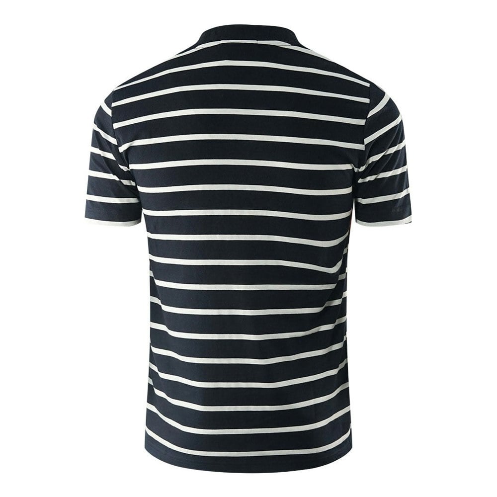 Fred Perry Embroidered Stripe T-Shirt - Navy Blue
