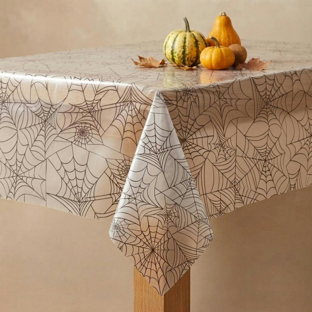 Garden Greatness Spooky Spider Web Halloween Tablecover