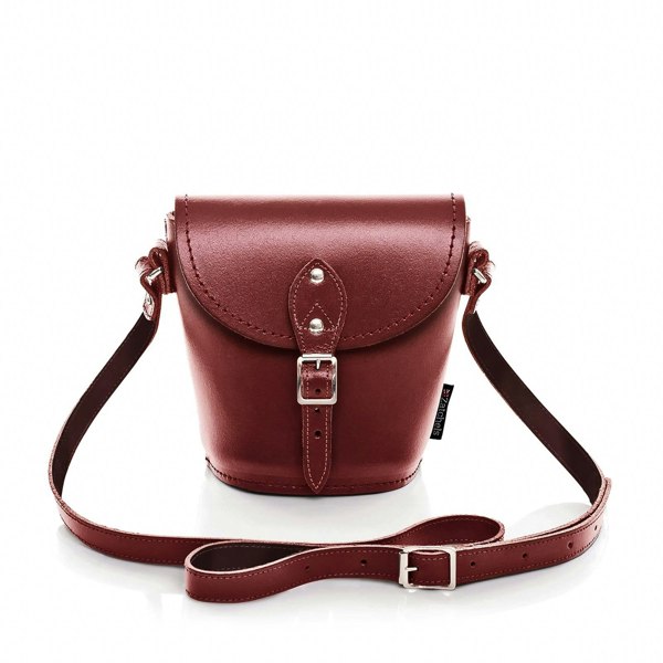 Oxblood Leather Barrel Bag - Barrel Bag - Zatchels