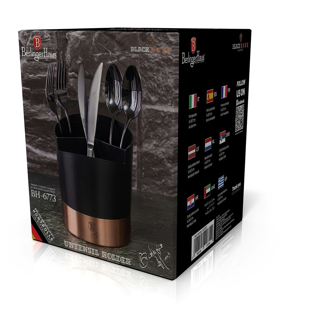Berlinger Haus Kitchen Utensils Stand Berlinger Haus BH-6773 Black Rose