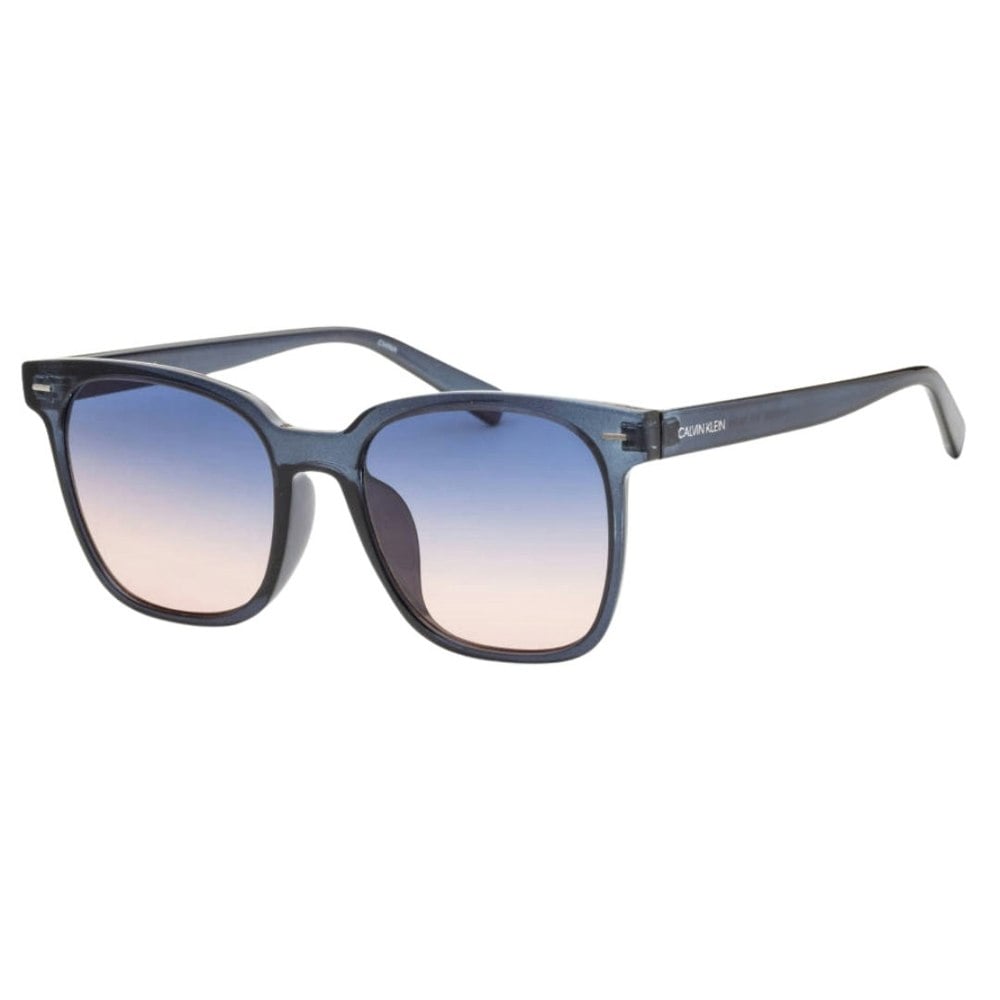 Calvin Klein Crystal Navy Frame Navy Peach Gradient Lensed Sunglasses