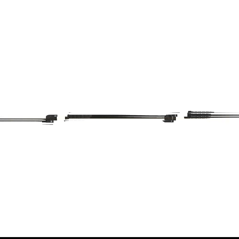 Shires Plain Leather Horse Dressage Whip - Black
