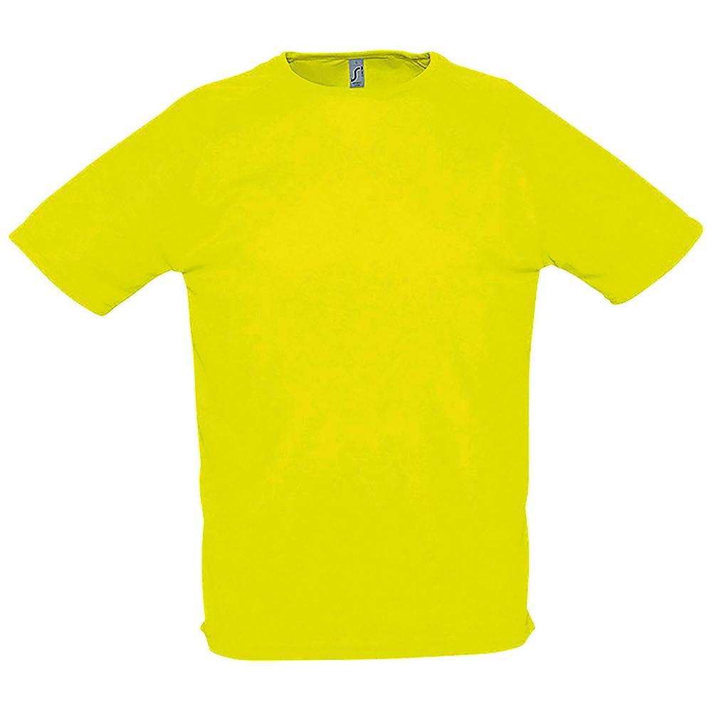 SOLS Mens Sporty Short Sleeve Performance T-Shirt - Neon Yellow - Neon Yellow