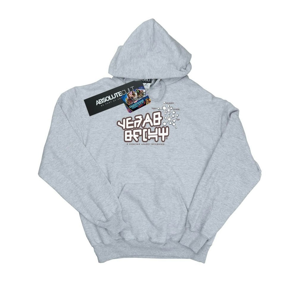 Marvel Mens Guardians Of The Galaxy Star Lord Text Hoodie - Sports Grey