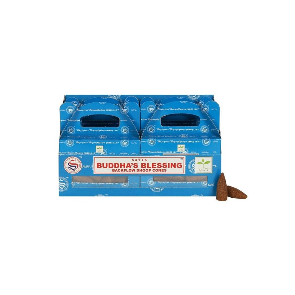 Serano Set of 6 Packets of Buddha's Blessing Backflow Dhoop Cones by Satya