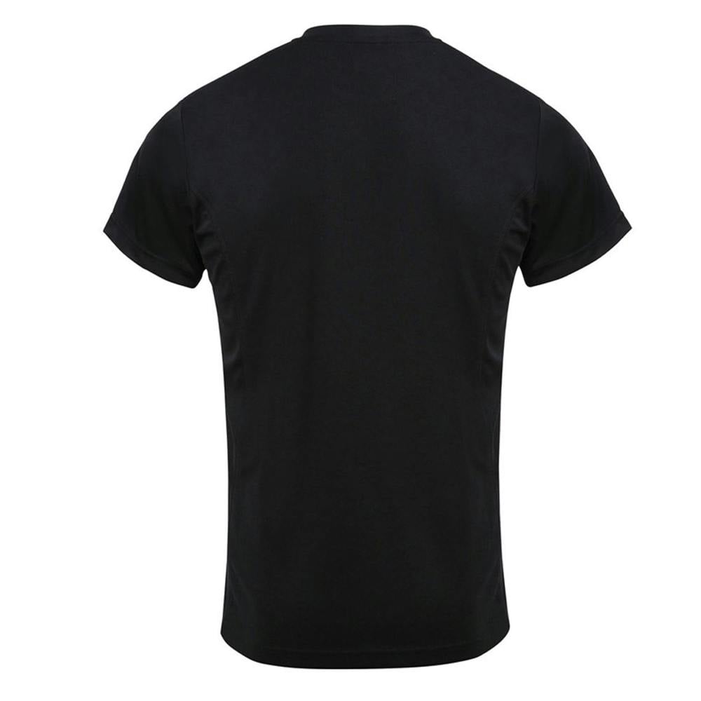 Premier Mens Chefs Coolchecker Short Sleeve T-Shirt - Black