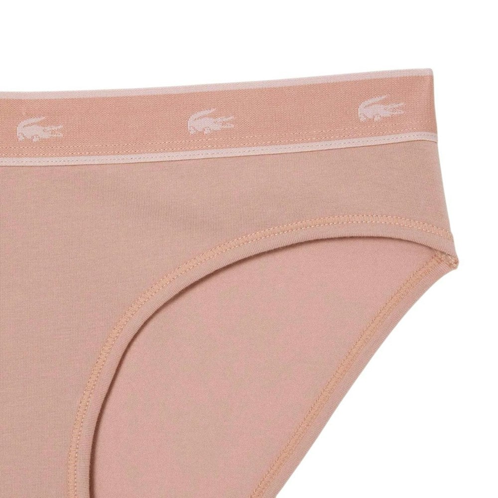 Lacoste Womens Cotton Stretch Briefs - Pink