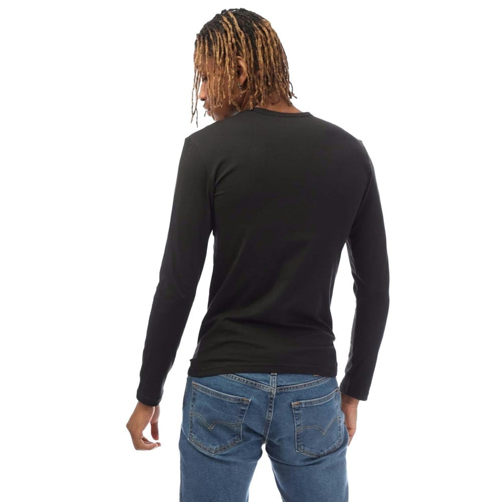 Emporio Armani Mens Slim Long-Sleeved T-Shirt - Black