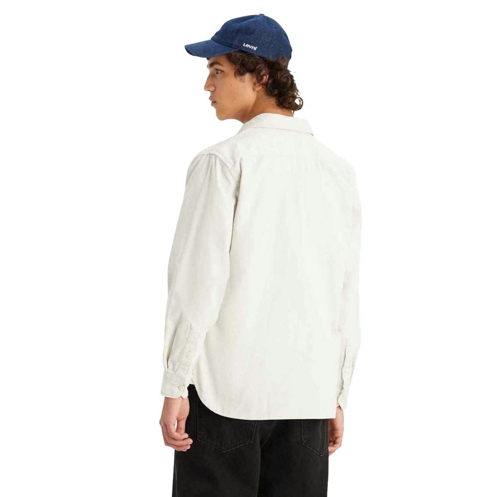 Levis Mens Jackson Worker Corduroy Overshirt - White
