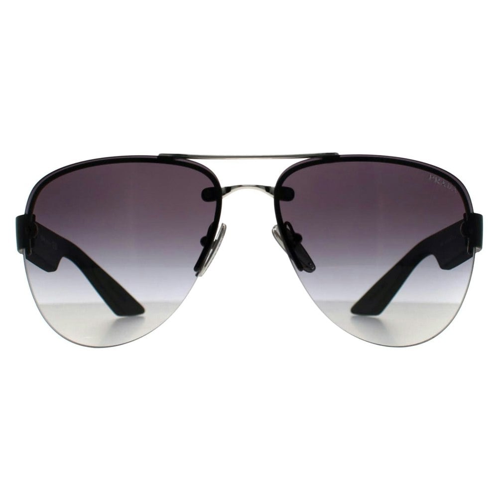 Prada Sport Sunglasses PS55YS 1BC09U Silver Grey Gradient