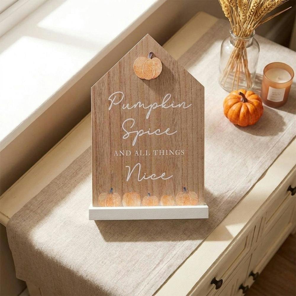 Garden Greatness Pumpkin Spice And All Things Nice House Plaque