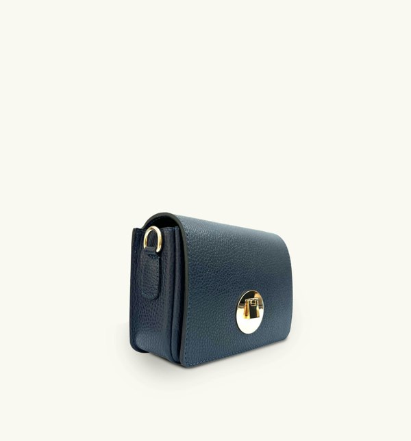 Apatchy London The Newbury Leather Bag - Navy